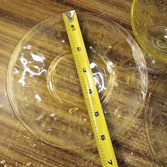 Vintage mcm yellow depression glass - Picture 4 of 5